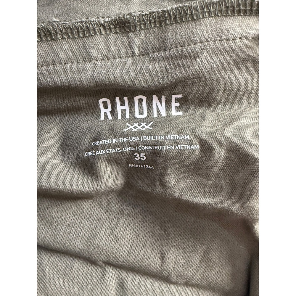 Rhone Mens Commuter Five-Pocket Pants Olive Green Slim Fit 101253 Size 35 - Picture 3 of 6